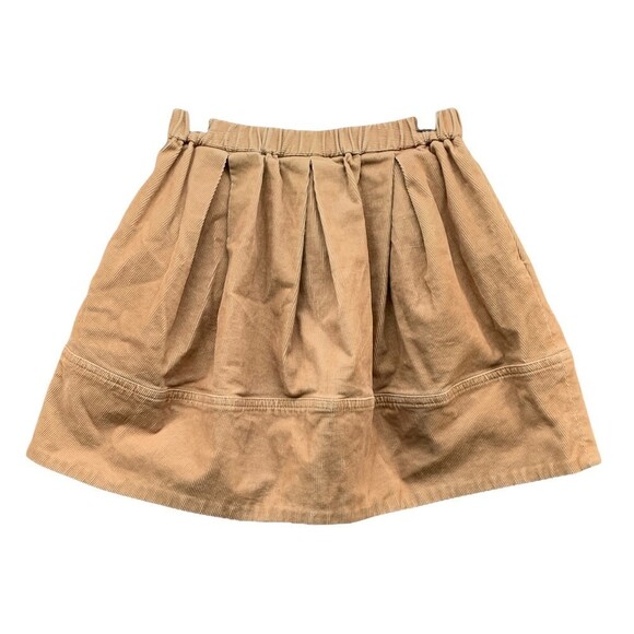 Crewcuts Everyday A-Line Pleated Corduroy Skirt Girls 6/7 School Uniform Khaki - Picture 1 of 15